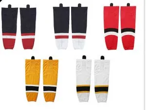 Fashion Nice Yellow and Black Colors Hockey Jerseys Socks